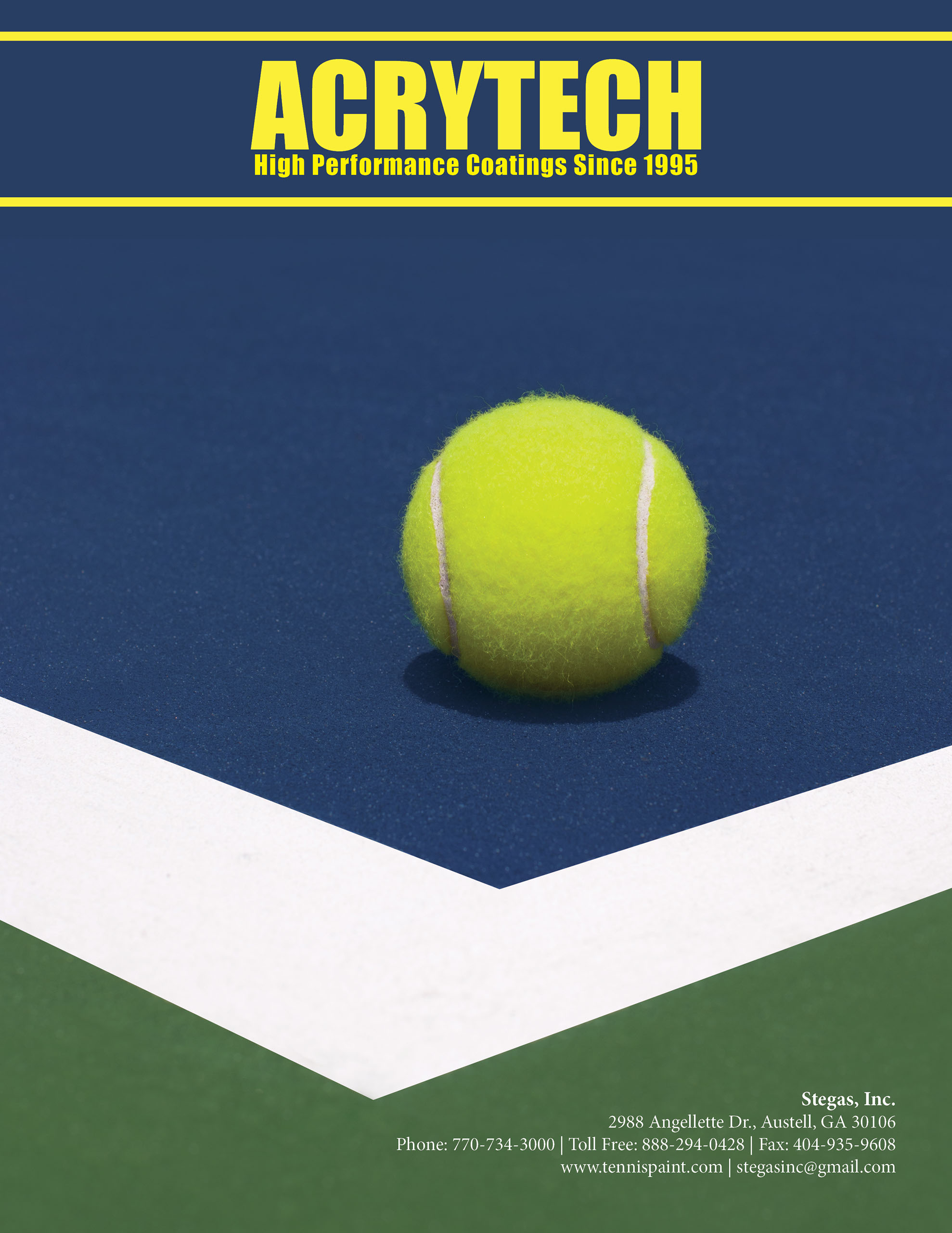 Acrytech brochure's cover